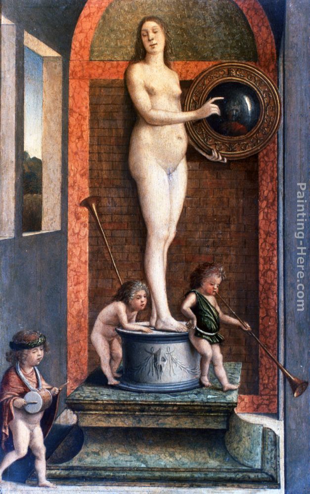 Prudence painting - Giovanni Bellini Prudence art painting